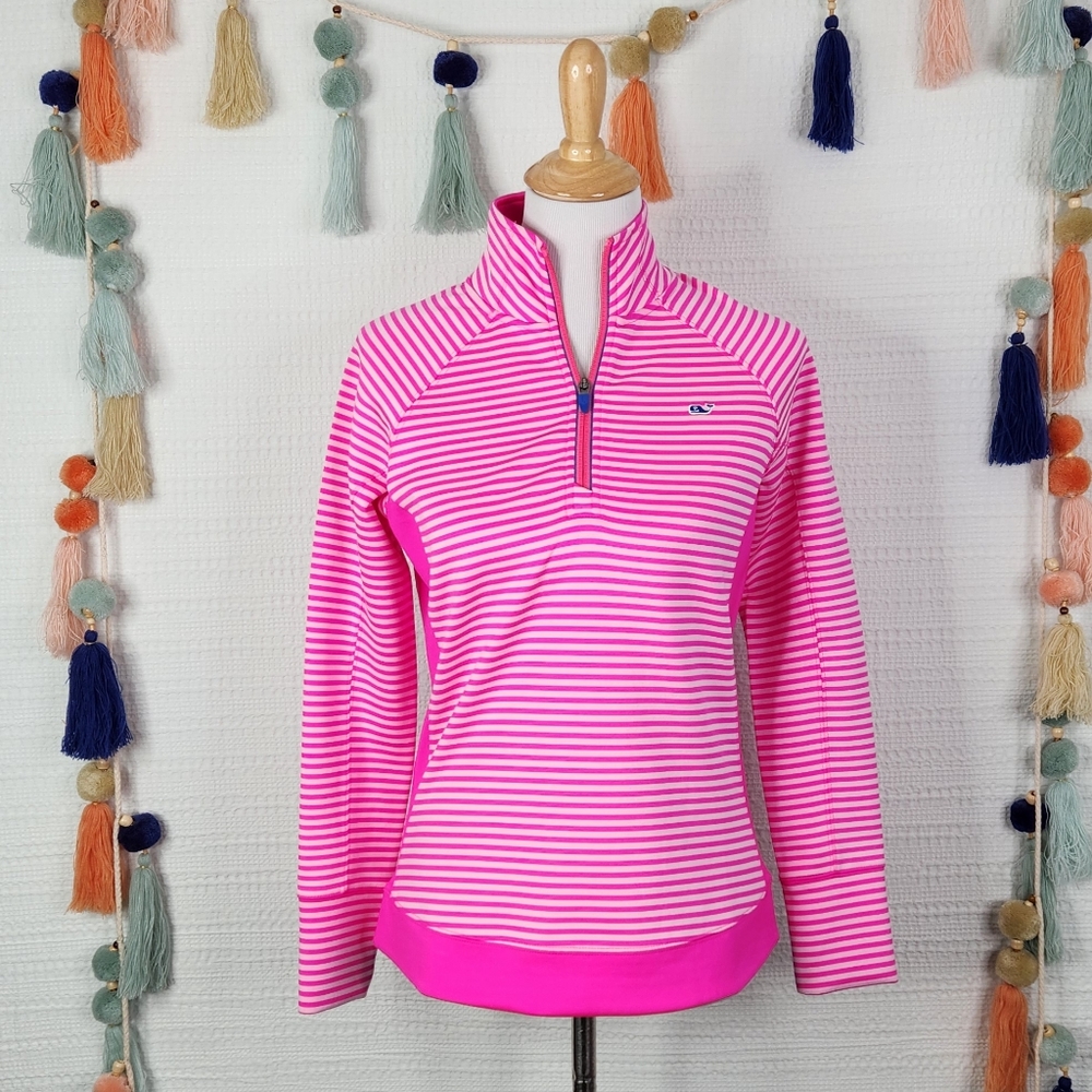 Vineyard Vines Striped Quarter Zip